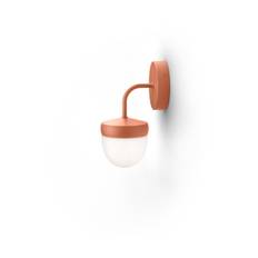 Noon Pan vägglampa frostad 10 cm Aprikos - Orange