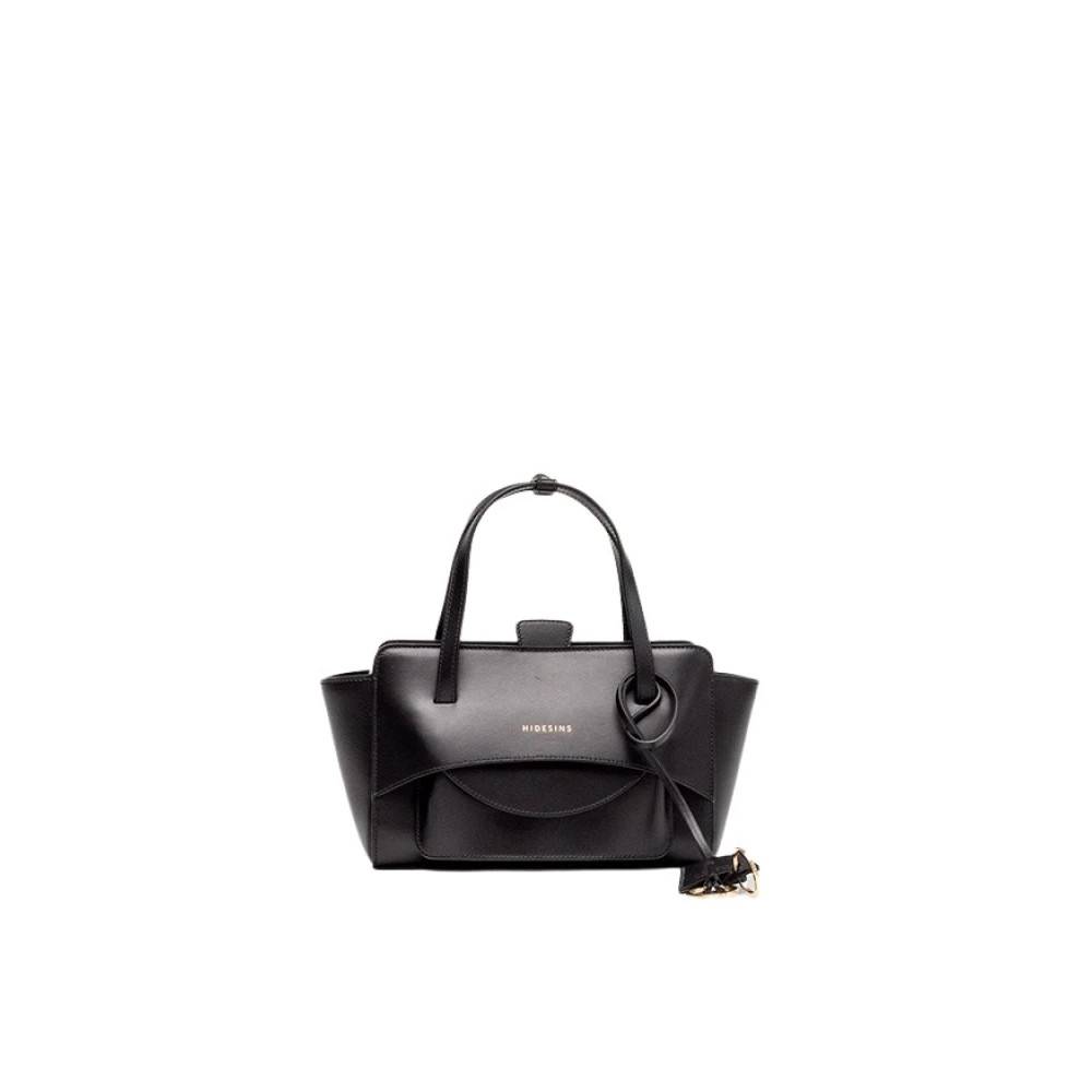 Hidesins Flap S Håndtaske - Tasker - Dame - Sort - ONE SIZE - Bomuld
