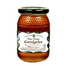 Antonio's Raw Certified Organic Eukalyptus Honey/ Premium Range Prisbelönt - ren, antibakteriell, kallpressad och opastöriserad, naturlig honung, certifierad ekologisk/The Raw Honey Shop - 500 g