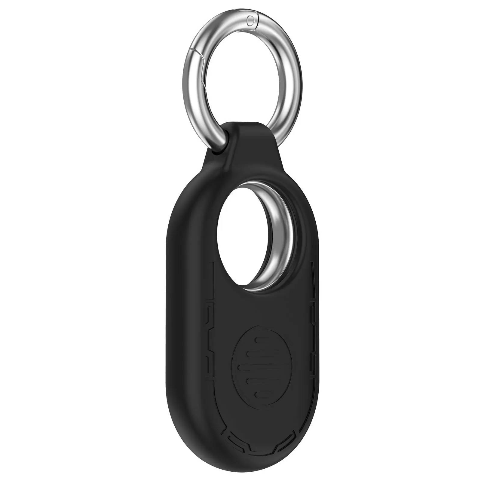 INF Anti-scratch silikonfodral till Samsung Galaxy SmartTag 2 med nyckelring - Svart