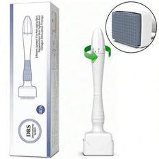 Justerbar Microneedling Derma Stamp Pen, Derma Roller-alternativ, 0,25 mm stift för ansikte, kropp, hudvård och hårväxt, professionell mikronålspenna - Vitt (En-Storlek,FRU)