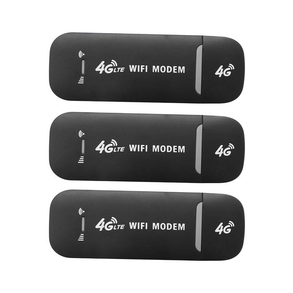 3X 4G USB Modem WiFi Router USB Dongle 150Mbps with SIM Card Slot Car Wireless Hotspot Pocket Mobile WiFi