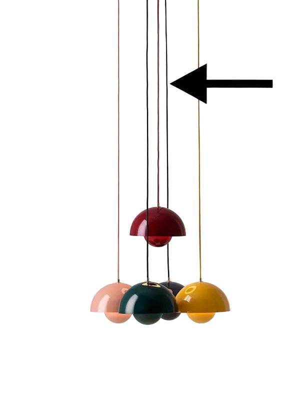 Ledning til Flowerpot VP1 fra &Tradition 6 meter / Tangy Pink - Jacobsen Plus