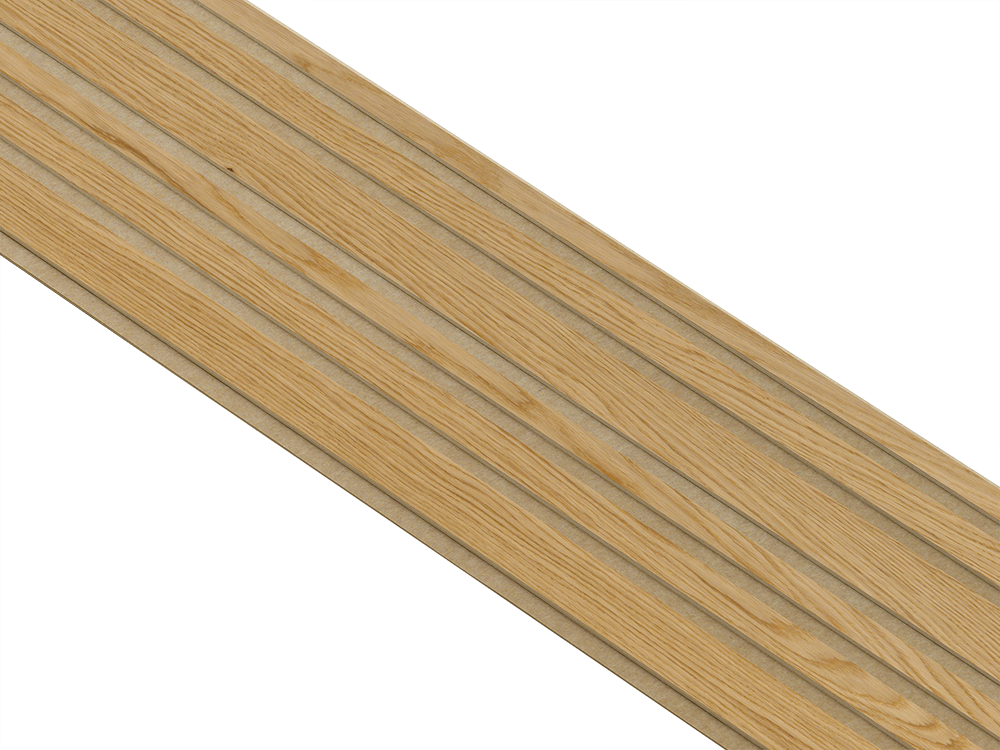 I-Wood Basic Mixed listebredde paneler, i klar oliering - mål 16 x 300 x 2400 mm.