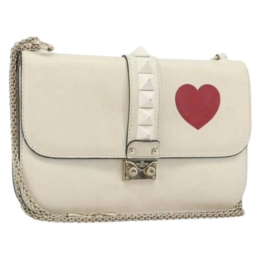 Valentino Vintage Pre-owned Vintage Skuldertaske - Vintage - Dame - Hvid - ONE SIZE - Uld