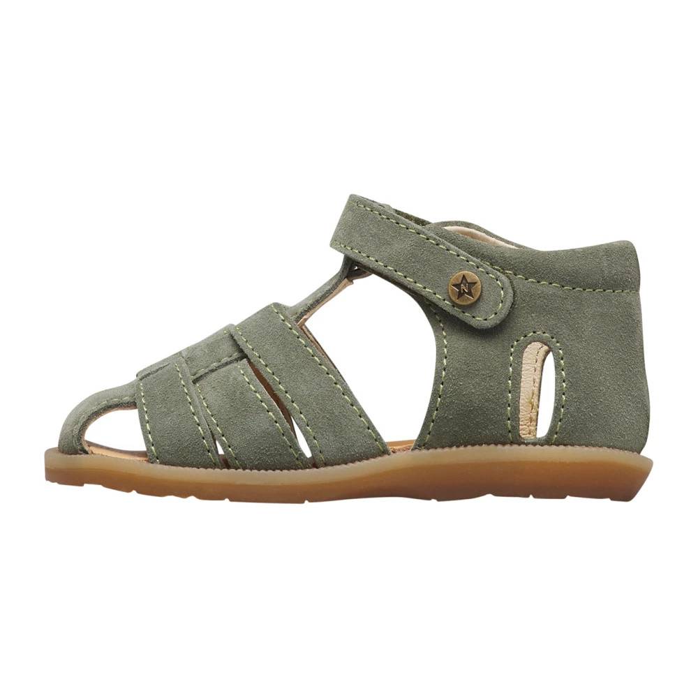 Naturino Zaffiro Suede Sandaler - Kids - Herre - Grøn - 22 EU - Suede
