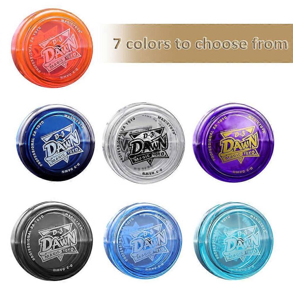 Magic Yoyo Crystal Yoyo for Kids Unresponsive Yoyo for Adults Toys 8-Ball KK Bearing for Children Rope Color Shipped Randomly