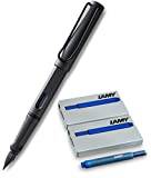 Lamy fyllningsh?llare safari ombra matt (1 fyllare, fj?dertjocklek M + 10 patroner, bl