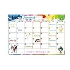 Magnetic Dry Erase Calendar | Whiteboard Calendar | Dry Erase Magnetic Calendar | Magnetic Design Monthly Schedule Planner | Reusable Monthly Planner | Versatile Magnetic Dry Erase Calendar For Home