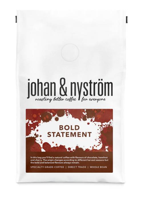 Johan & Nyström Bold Statement mellanrostade kaffebönor 250g