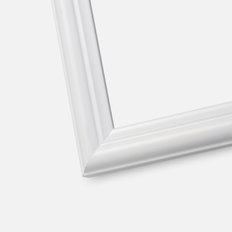 Ramme Siljan Hvid 35x50 cm - Passepartout Hvid 25x35 cm