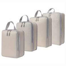 TEMU Compression Packing Cubes For Travel, 4/8pcs Expandable Storage Bag Luggage Packing Organizers Compression Cubes For Suitcases Backpack