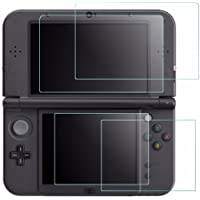 Skärmskydd för Nintendo NY 3DS XL, AFUNTA 4 st härdat glas för toppskärm och HD klar kristall PET-film för bottenskärm, 3DSXL filmtillbehör