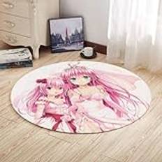 Anime Lala Satalin Deviluke rund matta Kotegawa Yui/Golden Darkness tecknat tryck badmatta halkskydd mattor för sovrum vardagsrum dekor