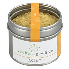 Zauber der Gewürze Asant Gewürz, Asant- Pulver, Asafoetida Gewürz, ayurvedische Gewürze, ideal für die indische Küche, Premium-Qualität, 60 g