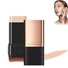 2025 Koreansk Hydrerande Lättviktig Foundationstick med Borste, Felfri Eraser Foundation Stick, Högtäckande Longwear Hydrating Foundation Stick (02# Naturlig färg)