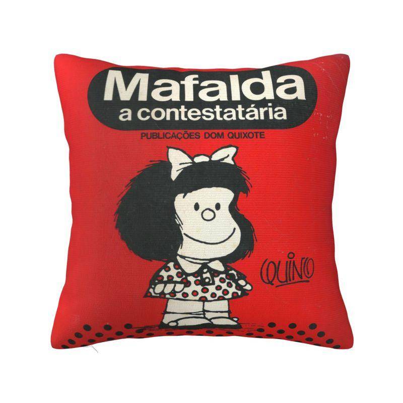 Mafalda A Contestataria Nordisk Kuddfodral Heminredning Quino Serie Manga Bilkudde