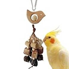 Parakeet Chew Toys, Bird Cage Wooden Toys, Chew Bird Toys For Cage, Natural Bird Toys, Cockatoo Chew Toys, Parakeet Bird Toys, Bird Cage Accessories, Chew Toys For Cockatiels, Bird Toys For Conures