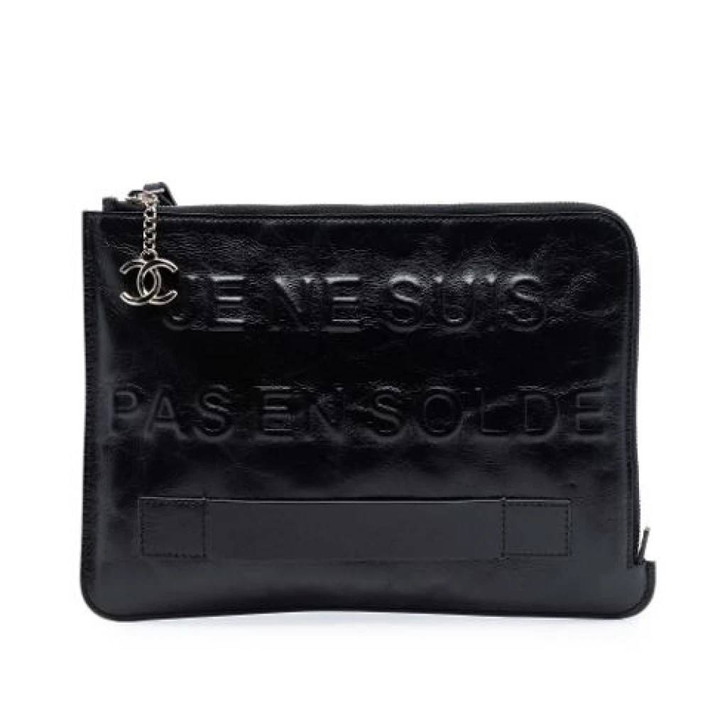 Chanel Vintage Pre-owned Vintage Clutch - Vintage - Dame - Sort - ONE SIZE - Læder