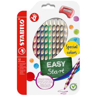 6 x Stabilo Buntstift EASYcolors Etui 12 Stück/12 Farben R