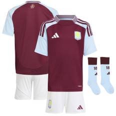 Aston Villa Adidas Heim-Mini-Kit 2024-25