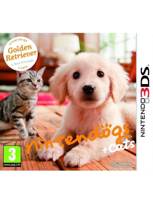 Dogs + Cats: Golden Retriever & New Friends - Nintendo 3DS - Virtuelle kæledyr