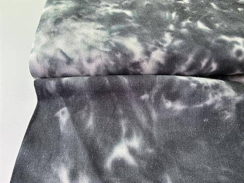 Hør / viscose - tie dye black