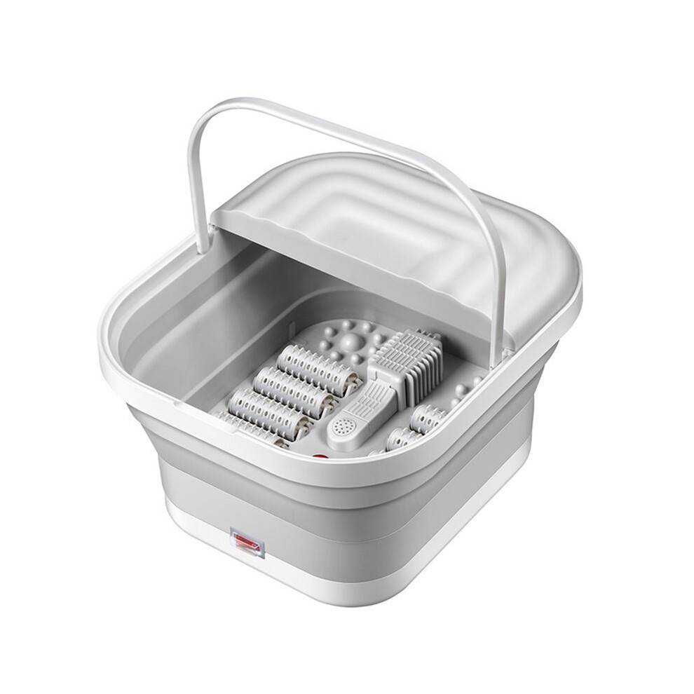 Portable Thermostatic Foot Massage Tub Foldable Tropical Automatic Foot Bath Tub EU Plug
