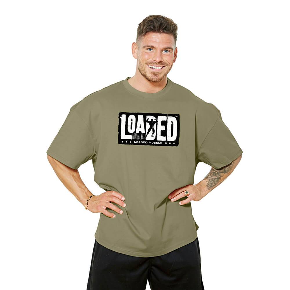 Loaded Wear Loaded Barcode OVERSIZE Tee - Washed Green