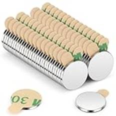 Wukong Neodymmagneter 10 x 1 mm | 60 stycken, extre starka minimagneter runda små magneter för magnetisk tavla för anslagstavla, magnettavla, kylskåp, hantverk, kontor, kök