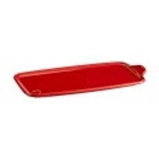 Keramisk fad, 31x16cm, Burgundy - Emile Henry