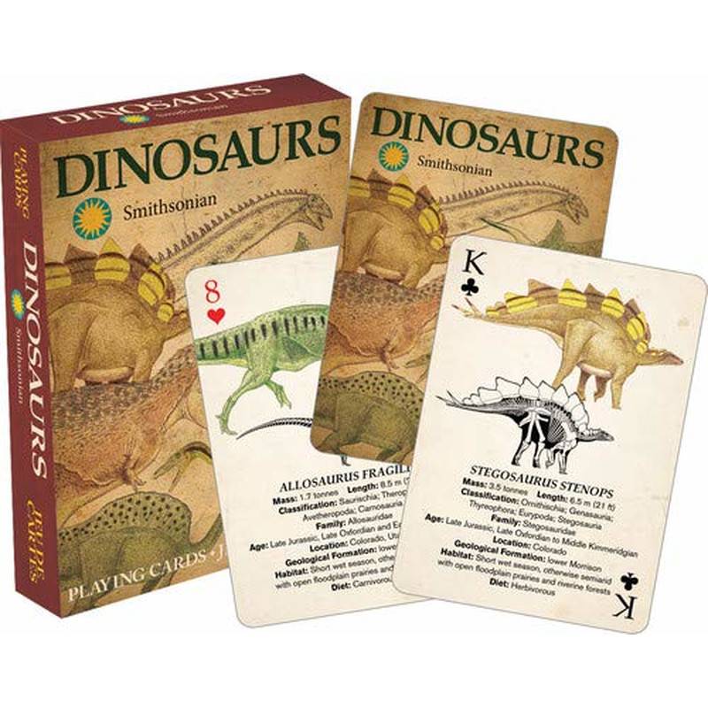 Aquarius Smithsonian Dinosaurier Spielkarten