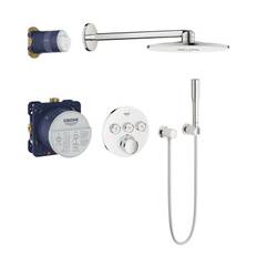 Grohe Grohtherm SmartControl 310 brusesæt til indbygning i Moon white