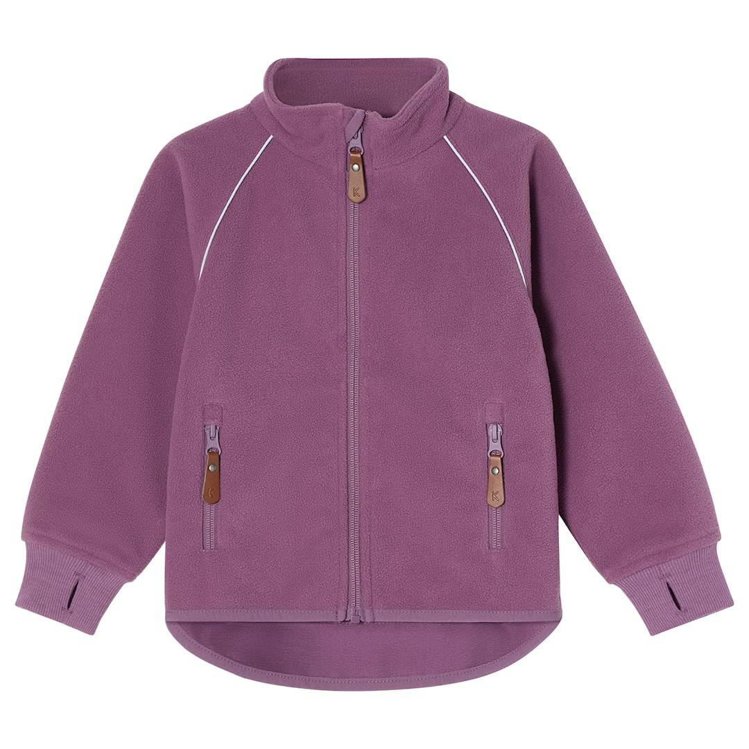 Kuling Livigno Vindfleecejacka Grape Purple Grape Purple-134 cm Lila 134 cm Pojkar, Flickor
