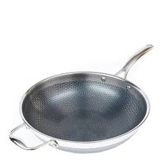 Hexclad Hybrid Wok 30 cm Rostfritt