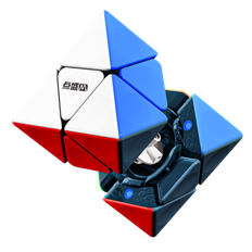 DianSheng Galaxy Magnetic 2x2 FTO Cube Stickerless (Black Core) - Face-Turning Octahedron Cube