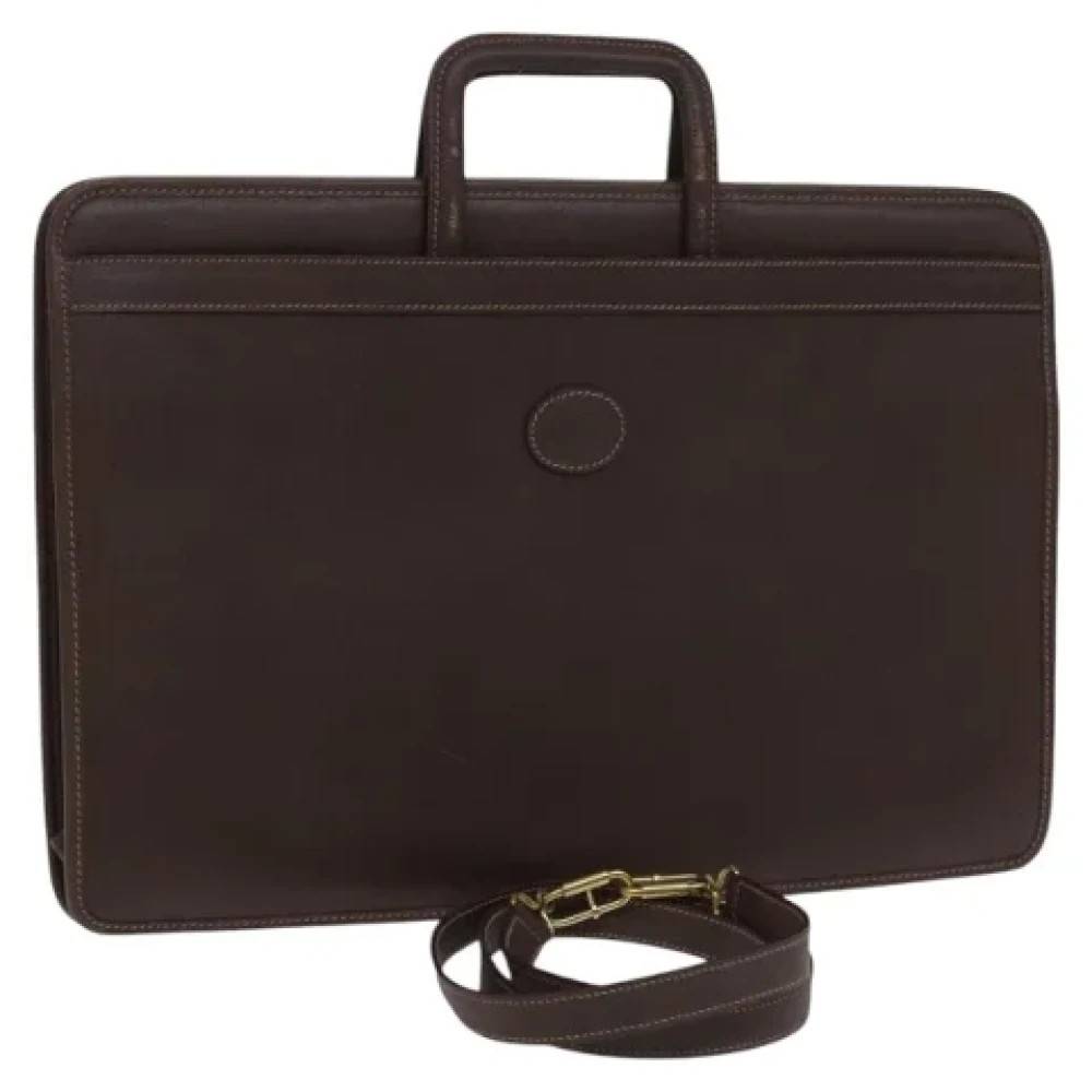 Gucci Vintage Pre-owned Laeder gucci-tasker - Vintage - Dame - Brun - ONE SIZE - Uld