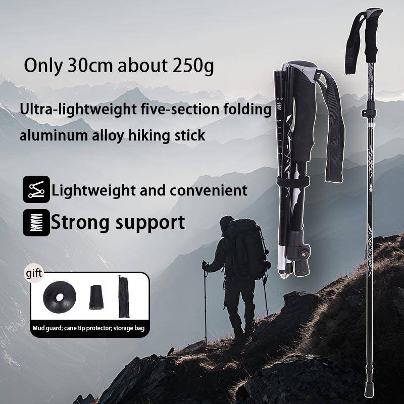 Vandringsstavar Nordic Walking-stavar Aluminiumvandringsstavar Hopfällbar Vandringsstav Vikbar Vandringsstav Gåstavar