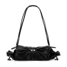 Diesel, Tasker , Dame, Sort, ONE SIZE, Uld, Sort læder Scrunch-D skuldertaske