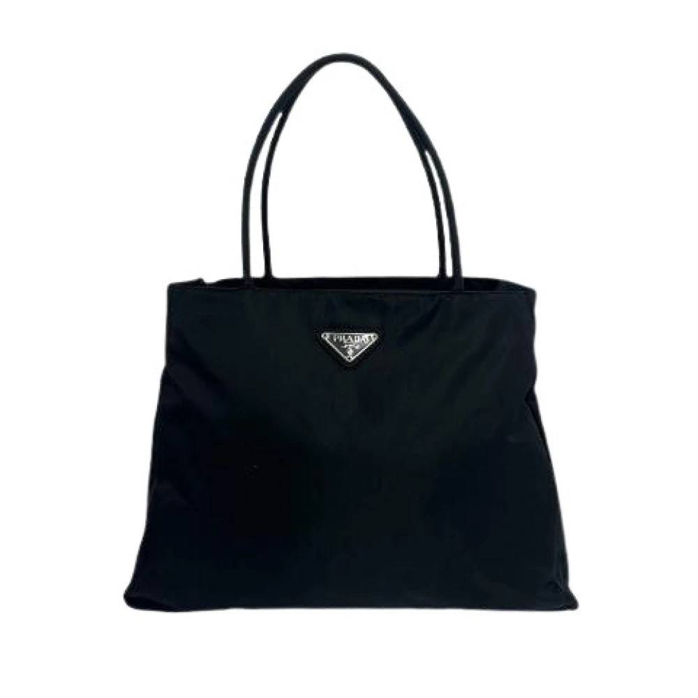 Prada Vintage Pre-owned Tessuto Håndtaske - Vintage - Dame - Sort - ONE SIZE - Nylon