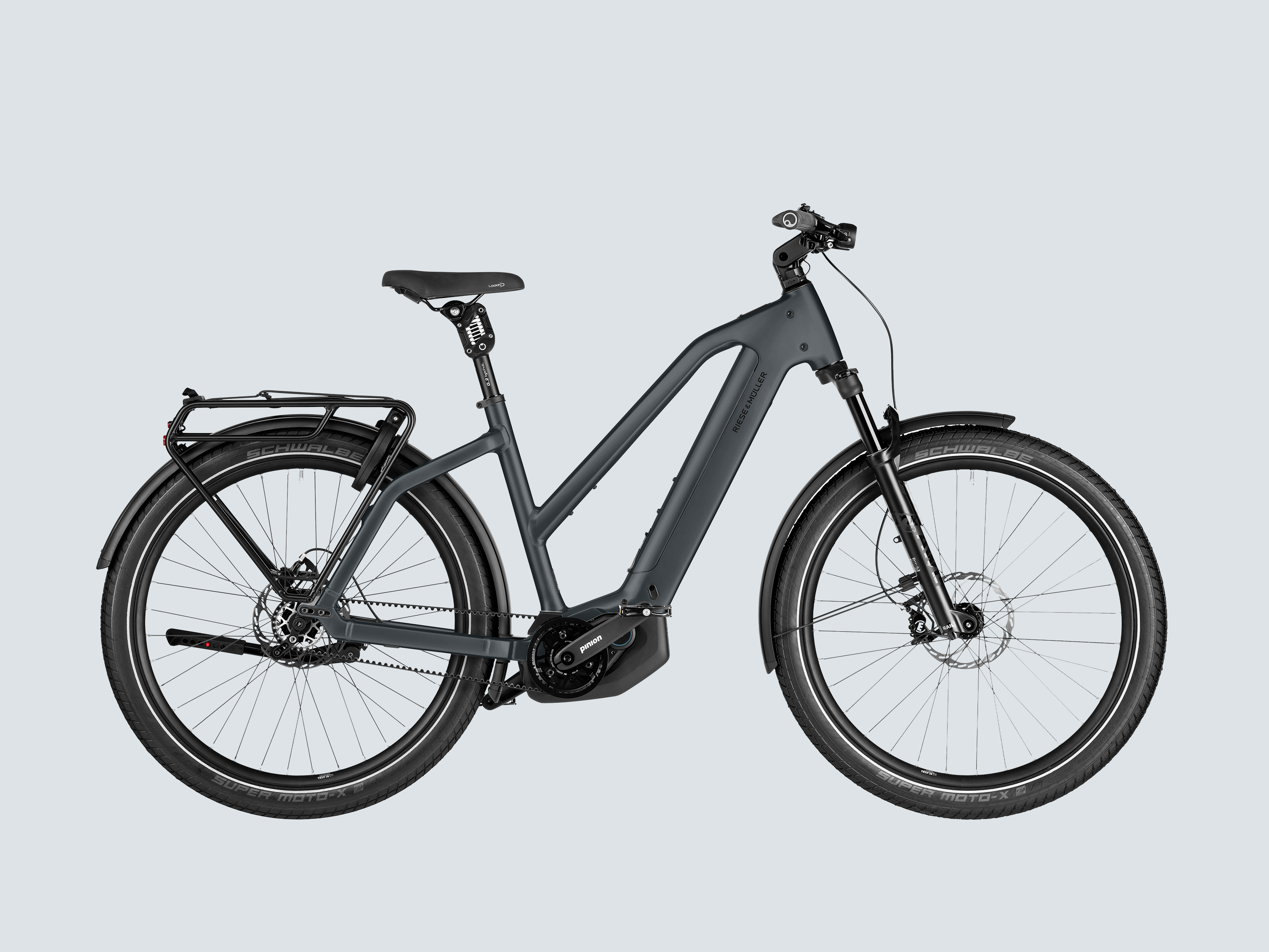 Riese & Müller Charger5 Mixte Pinion - Slate Grey / Small (160-175 cm)