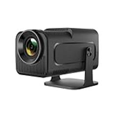 Miniprojektor, 4K stöder Full HD 1080P projektorer utomhus bärbar LED-projector 4k bil trapetskorrigering projektor liten WiFi6 och Bluetooth 5.0 smart projector stöder 180° rotation (svart)