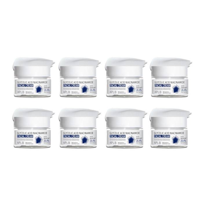 APLB - Glycolic Acid Niacinamide Facial Cream - 55ml (8ea) Set - black