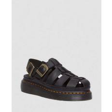 Dr. Martens Wrenlie Leder Fisherman Sandalen in Schwarz, Größe: 46