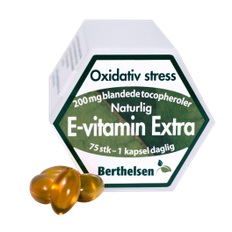 E-vitamin Ekstra 200 mg Berthelsen - 75 stk