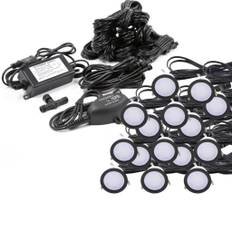 Infälld spotlight komplett kit/S Cosmos svart 15-pack