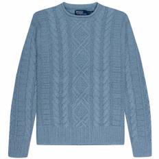 Polo Ralph Lauren Aran Cable Knitted Jumper Blue