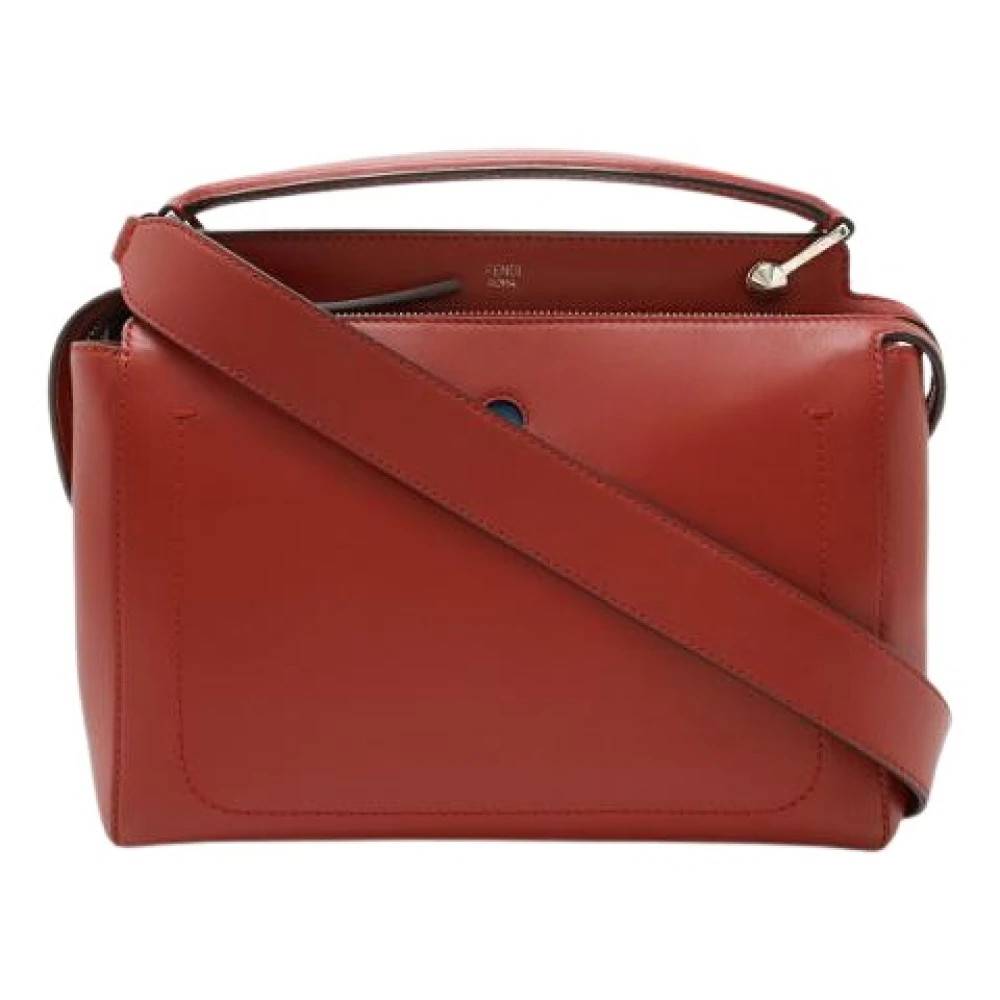 Fendi Vintage Pre-owned Læder Håndtaske - Vintage - Dame - Rød - ONE SIZE - Læder