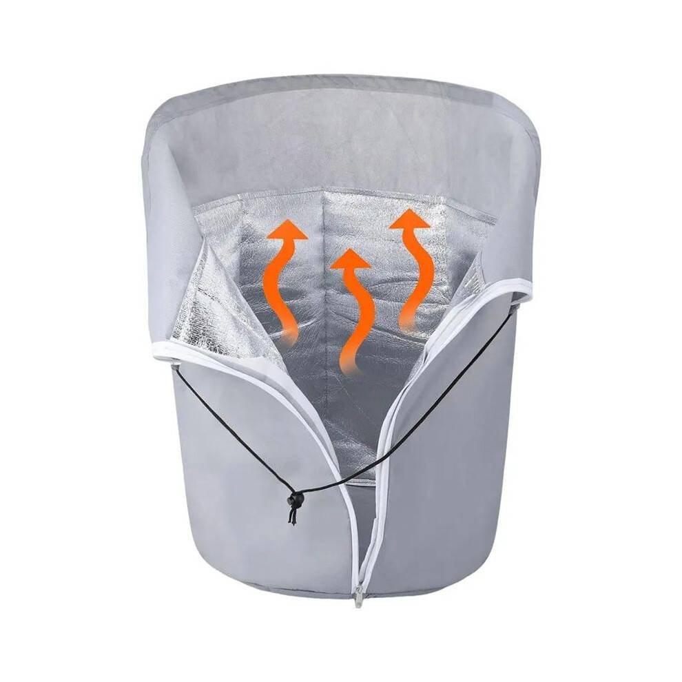 Plant Covers Freeze Protection Frost Blankets ShrubJacket Reusable Drawstring Frost Protection with Zipper for Garden