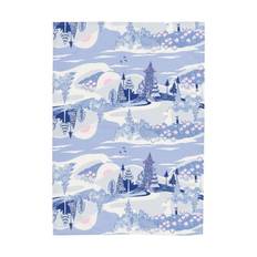 Moomin Arabia Endelig Hjemme Viskestykke - B 50 x L 70 cm - Bomuld - Blå